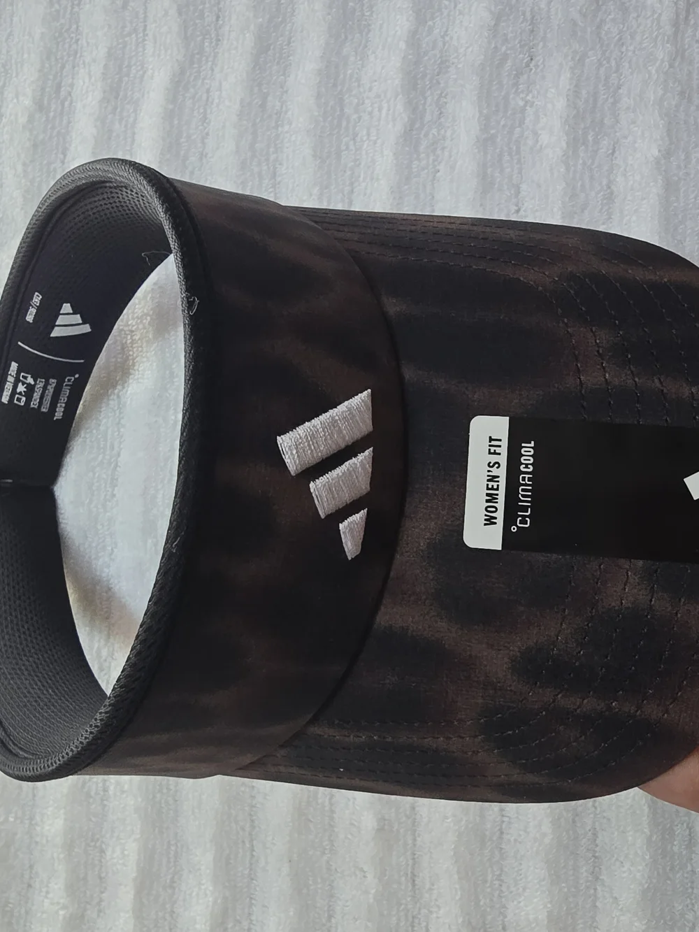 Adidas Brown Camo Visor - White Logo